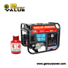 Generador de energía de 3000W GLP / Gasol / Gas / Gasoline 100% Cobre